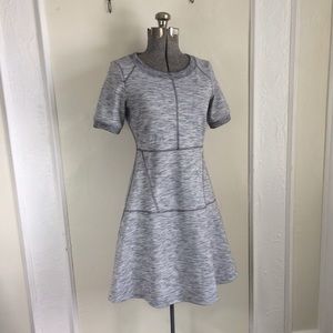 Athleta En route textured heather grey dress